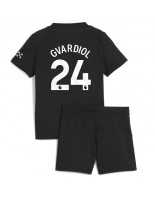 Manchester City Josko Gvardiol #24 Venkovní dres pro děti 2025-26 Krátký Rukáv (+ trenýrky)